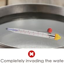 2026 Upgraded Candy Thermometer Deep Fry Thermometer with Pot Clip Instant Read Glass Thermometer Candy, Fry, Jam, Sugar, Syrup, Jelly Thermometer Food Thermometer Kitchen Accessories for Home Cooking