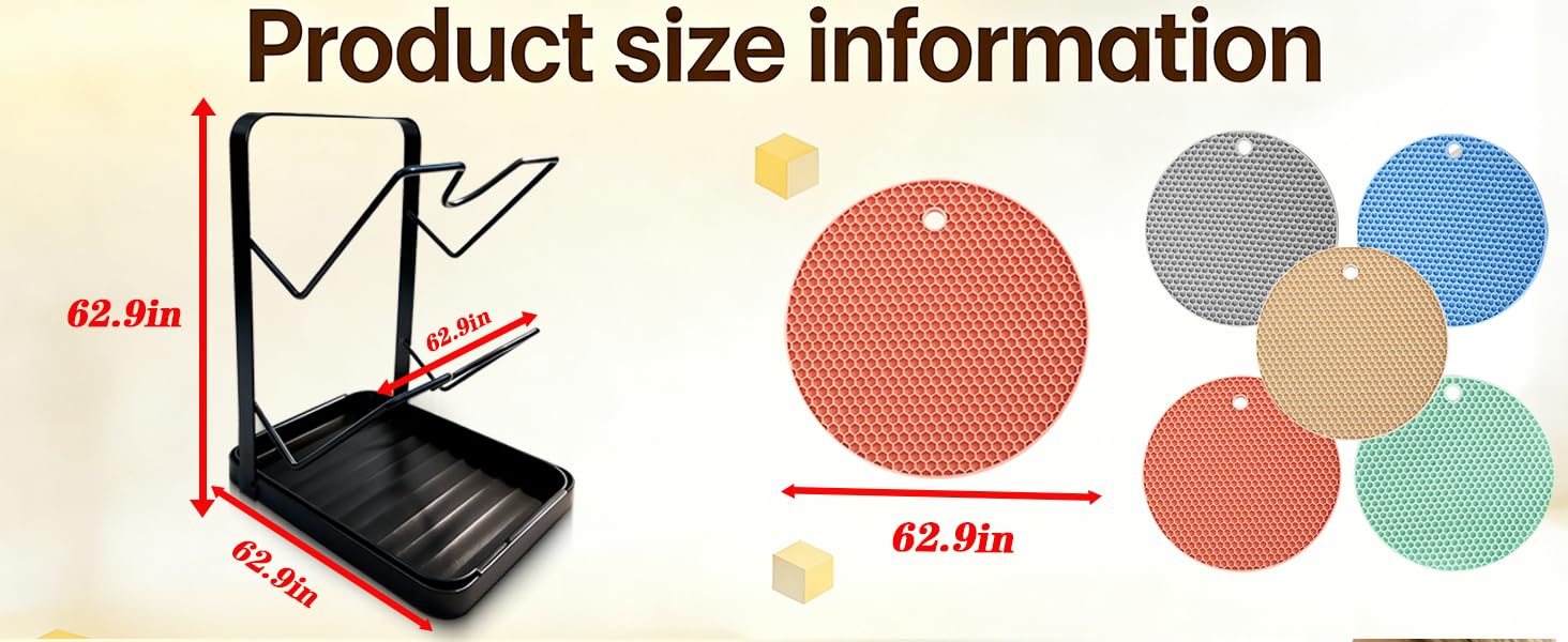 Kitchen Pot Lid Storage Rack, Versatile Pot Lid Holder, Pots Lids Organizer Rack With Removable Drip Tray, Stainless Steel Spoon Rest, Space-Saving Lid Rack, Suitable For Kitchen Utensil Storage