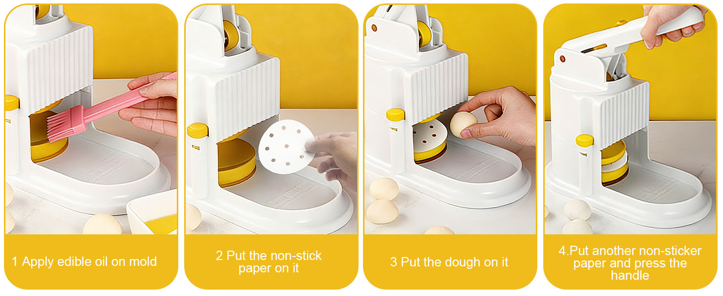 Manual Dumpling Maker with Wrapper Press, 3-in-1 Home Dumpling Mold, Easy Clean Dumpling Making Kit for Ravioli, Pierogi, Empanada, Bun, Chinese Pastry - Beginner Friendly