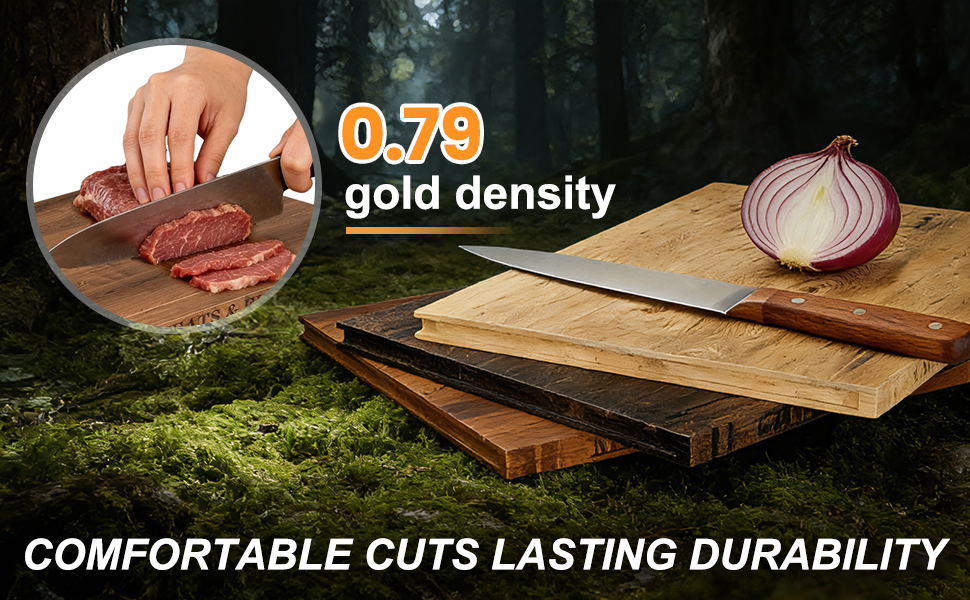 Book Cutting Board Set，100% Acacia Wood，Each Set Comprises Three Pieces, Including a Wooden Stand.Cheese, Bread and Grilled Meat Display