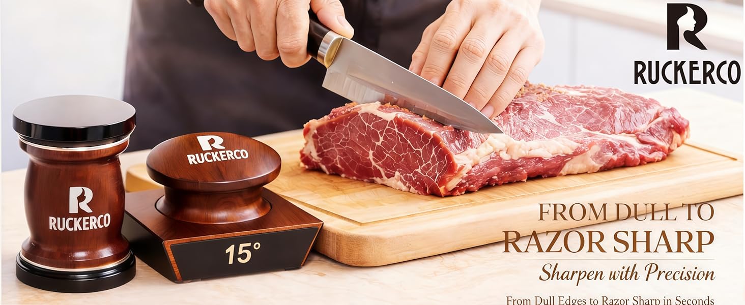 The Original Patented Knife Sharpener Kit, 4 Replaceable Ceramic Grinding Discs,Rolling Knife Sharpener 15& 20& 12& 25 Inclination Angles, Mother's Day, Father's Day,Birthday Give to You Love Most