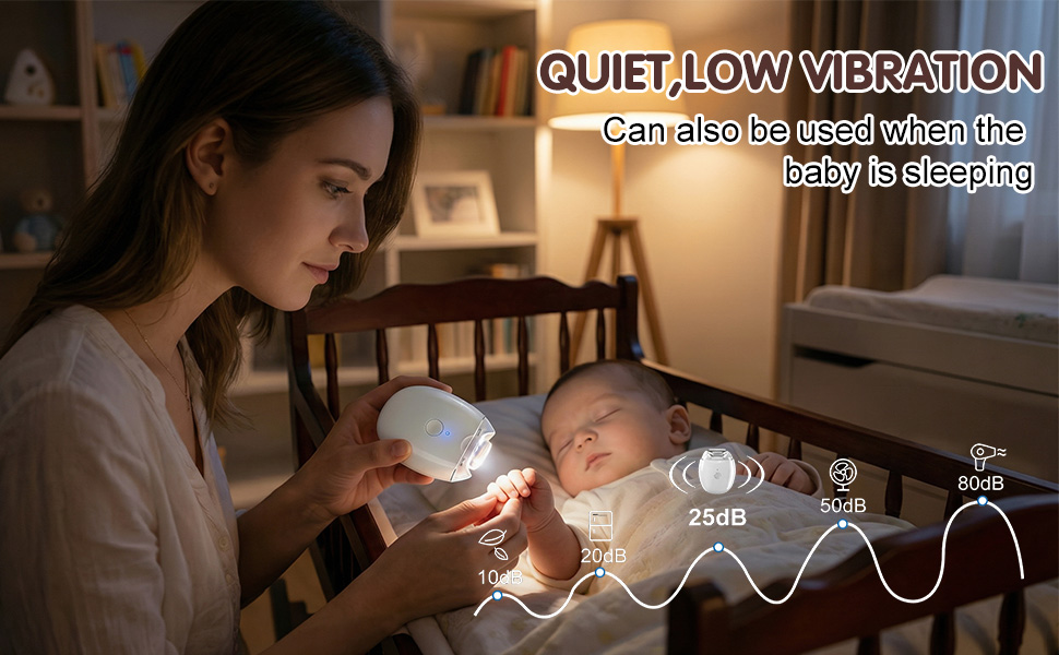 2Pcs Universal Automatic Fingernail Grinder,Electric Automatic Nail Clipper with LED Light and 3-Speed Control for Safe, Quiet, and Precise Trimming Ideal for Seniors, Kids and Adults