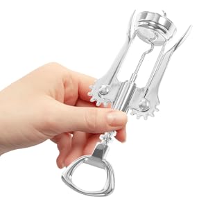 jojofuny Metal Lever Corkscrew Wine Bottle Opener Manual Metal Bottle Opener for Home and Party Use Bar Tool