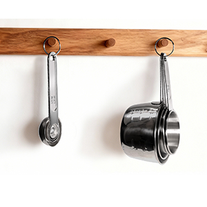 Stainless Steel Measuring Cups and Spoons Set, 8 PCS Long Handle Measure Cups and Spoons Premium Stackable Measuring Cups for Kitchen Cooking & Baking, Dry & Liquid Dishwasher Safe