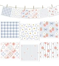 Easter Swedish Dishcloths for Kitchen, 6 Pack Reusable Black Bunny Eggs Dish Cloths Towels, Absorbent Rabbit Floral Sponge Cleaning Towel Wipes for Spring Kitchen Cooking Home Decoration Gift