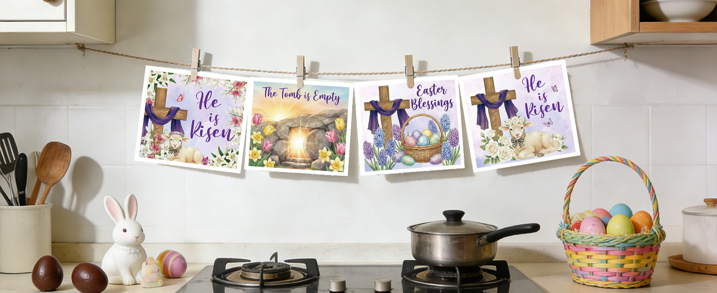 Easter Swedish Dishcloths for Kitchen, 6 Pack Reusable Black Bunny Eggs Dish Cloths Towels, Absorbent Rabbit Floral Sponge Cleaning Towel Wipes for Spring Kitchen Cooking Home Decoration Gift