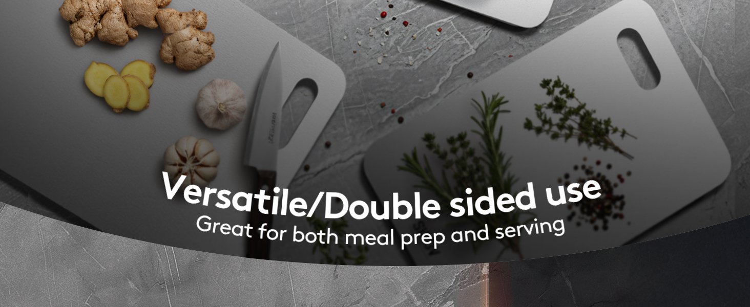 Titanium Cutting Board Set of 3, Premium Pure Titanium Chopping Boards for Kitchen, Non-Toxic & Dishwasher Safe for Meat, Fruit, and Vegetables (Set of 3)-Upgraded Version