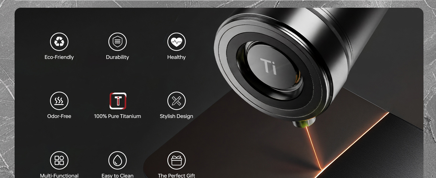 Titanium Cutting Board Set of 3, Premium Pure Titanium Chopping Boards for Kitchen, Non-Toxic & Dishwasher Safe for Meat, Fruit, and Vegetables (Set of 3)-Upgraded Version