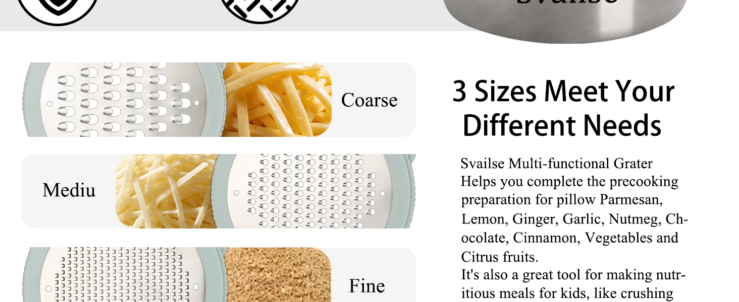 Cheese Grater with Container, 4 in 1 Box Gratters for Fine, Medium and Coarse, Handheld Lemon Zester for Parmesan, Ginger, Garlic, Nutmeg, Chocolate (Light Green)