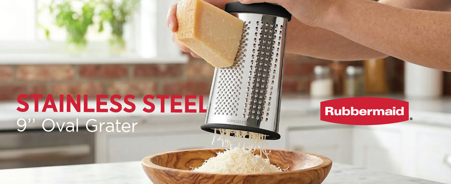 Rubbermaid Stainless Steel Cheese Grater - 9.5